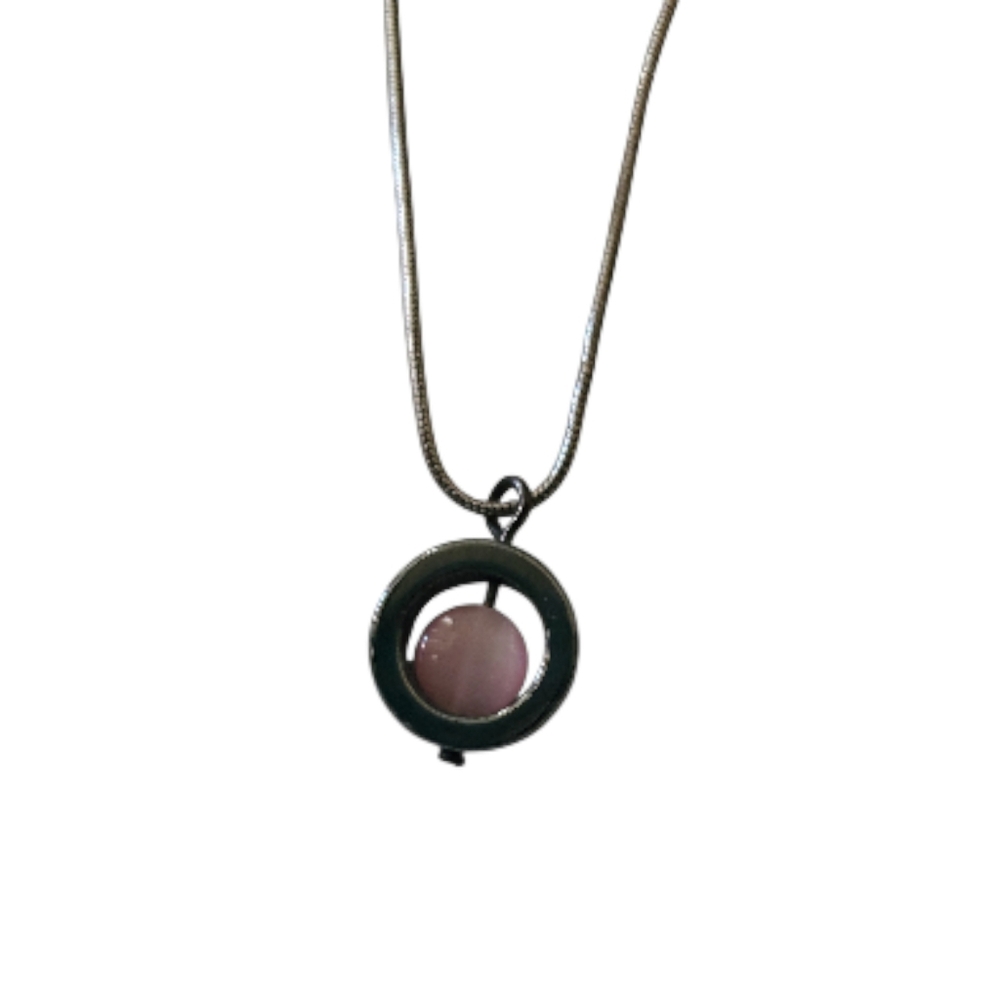 Hematite Gemstone Fidget Necklace